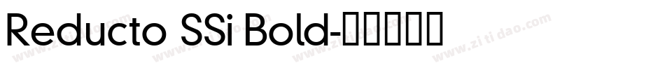 Reducto SSi Bold字体转换